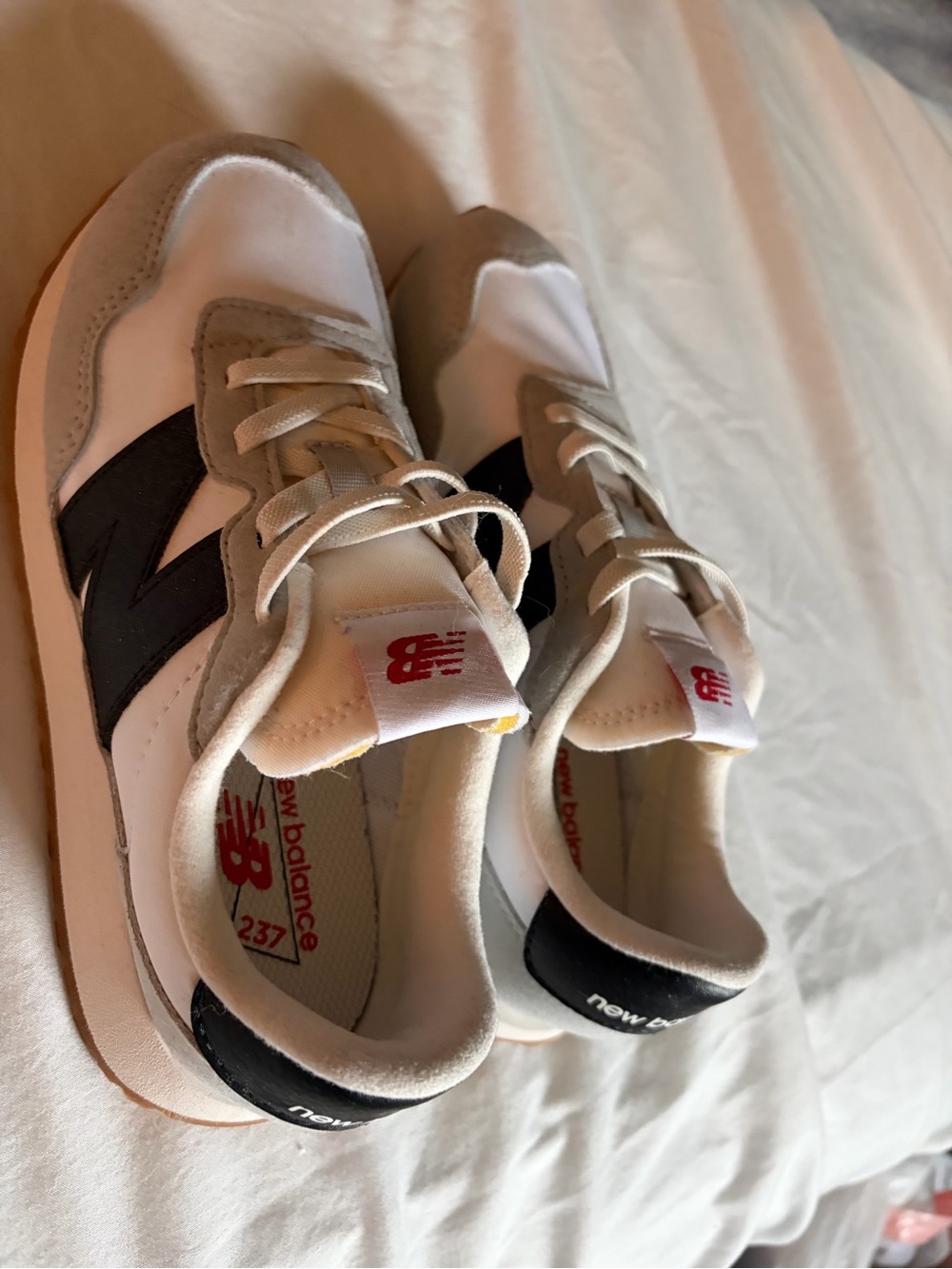 New without tags. New Balance kids 237 Casual Sneakers - White & Black